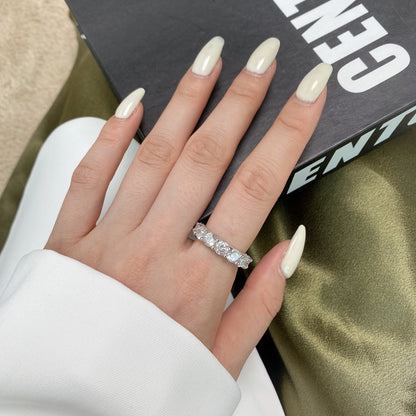 [Amore Jewelry]Gorgeous Round Cut Tennis Ring