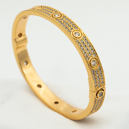 [Amore Jewelry]LOVE BRACELET 6.1MM DIAMOND-PAVED 10 BIG DIAMONDS