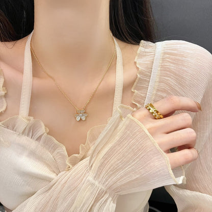[Amore Jewelry]FLOWER DIAMOND NECKLACE