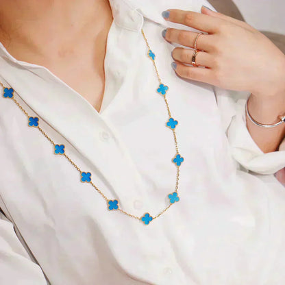 [Amore Jewelry]CLOVER 20 MOTIFS TURQUOISE GOLD