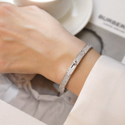 [Amore Jewelry]KELLY BRACELET DIAMOND PAVED