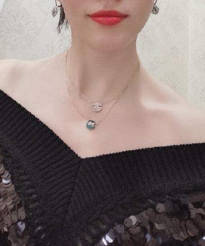 [Amore Jewelry]JEUX DE ROSE GOLD DIAMOND NECKLACE