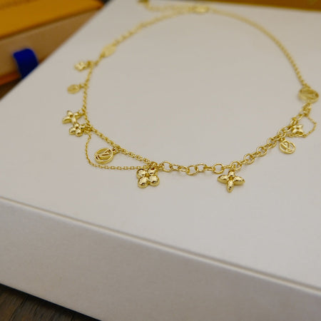 [Amore Jewelry]BLOOMING SUPPLE NECKLACE BRASS