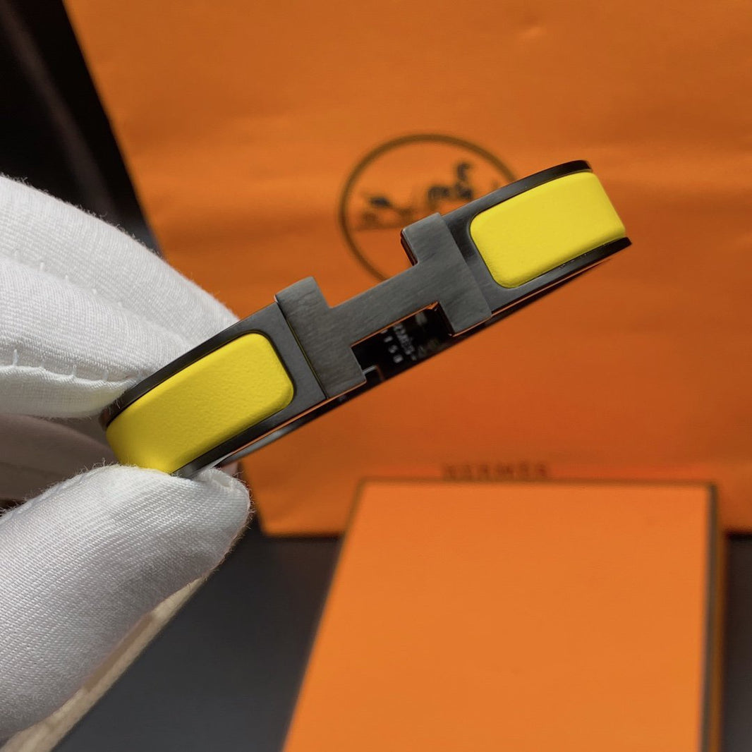 [Amore Jewelry]CLIC HM SO BLACK YELLOW BRACELET