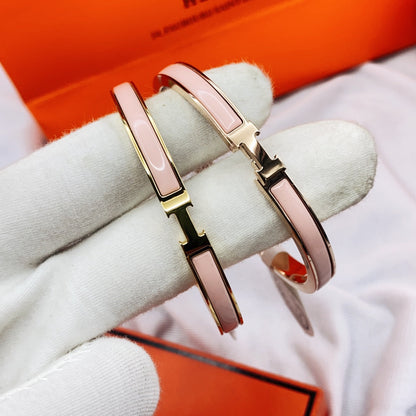 [Amore Jewelry]CLASSIC HM CLIC  PINK 8MM ENAMEL BRACELET