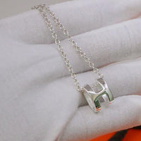 [Amore Jewelry]HM NECKLACE H LETTER OVAL SERIES