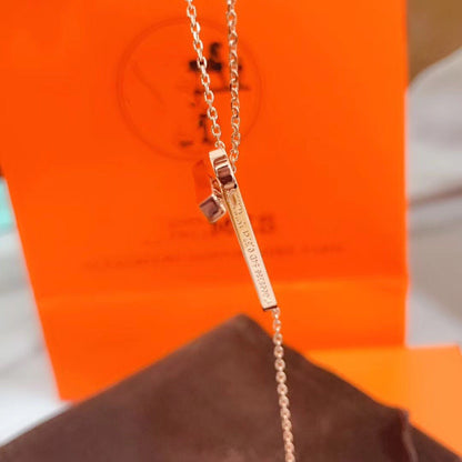 [Amore Jewelry]HM NECKLACE PLATINUM ROSE GOLD DIAMOND