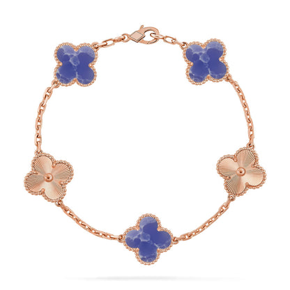 [Amore Jewelry]CLOVER 5 MOTIF BLUE VEINS BRACELET COLLECTION