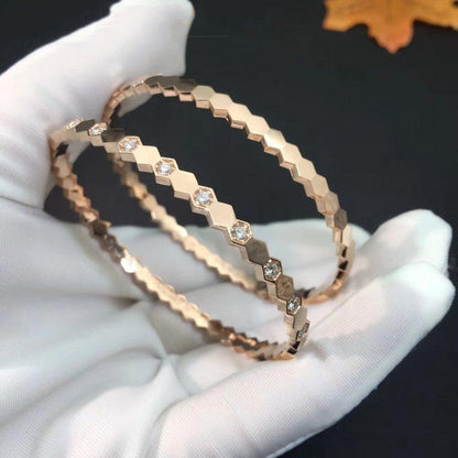 [Amore Jewelry]BEE LOVE PINK GOLD DIAMOND BRACELET
