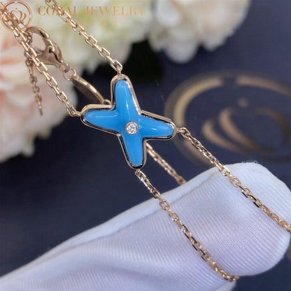 [Amore Jewelry]JEUX BRACELET TURQUOISE PINK GOLD 1 DIAMOND