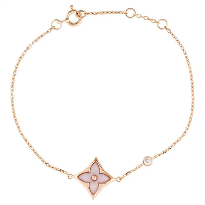 [Amore Jewelry]STAR 1 DIAMOND PINK GOLD BRACELET