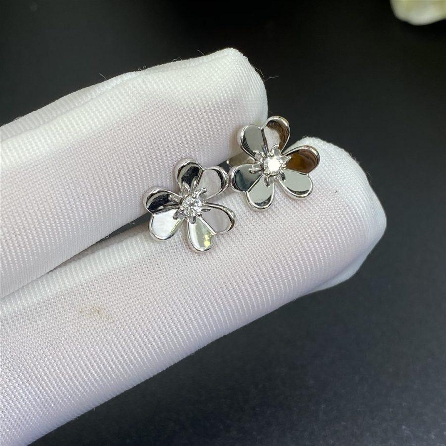 [Amore Jewelry]FRIVOLE MINI SILVER FLOWER EARRINGS