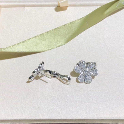 [Amore Jewelry]FRIVOLE SILVER FLOWER DIAMOND EARRINGS