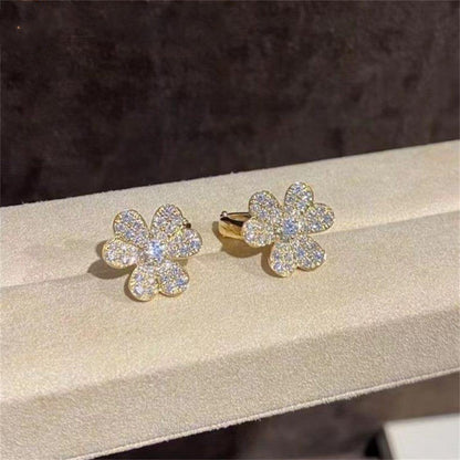 [Amore Jewelry]FRIVOLE GOLD FLOWER DIAMOND EARRINGS