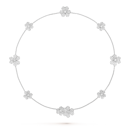[Amore Jewelry]FRIVOLE SILVER 9 FLOWERS NECKLACE