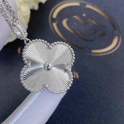 [Amore Jewelry]CLOVER 25MM SILVER BIG CLOVER NECKLACE