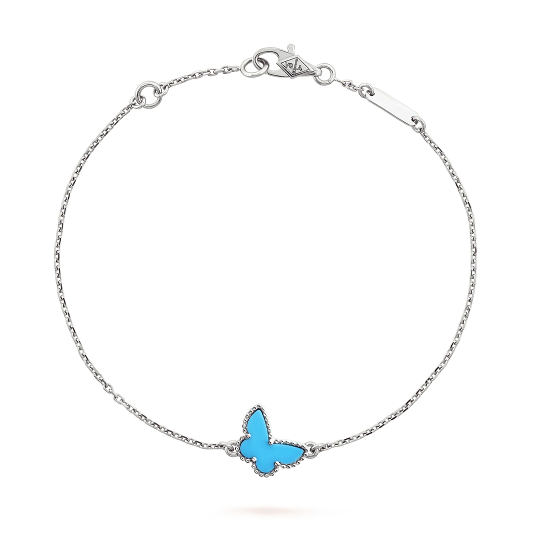 [Amore Jewelry]BUTTERFLY TURQUOISE BUTTERFLY BRACELET SILVER