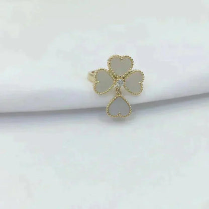 [Amore Jewelry]SWEET CLOVER WHITE MOP RING