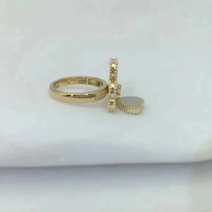 [Amore Jewelry]SWEET CLOVER WHITE MOP RING