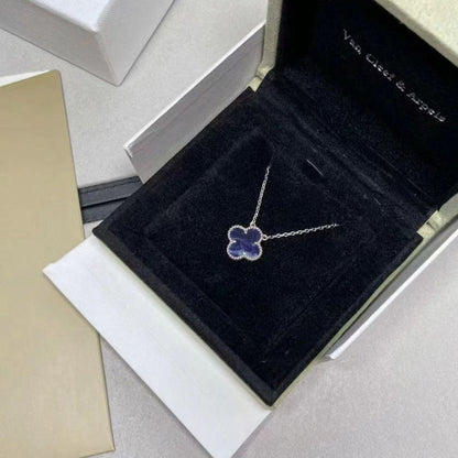 [Amore Jewelry]CLOVER 15MM PIETERSITE NECKLACE SILVER