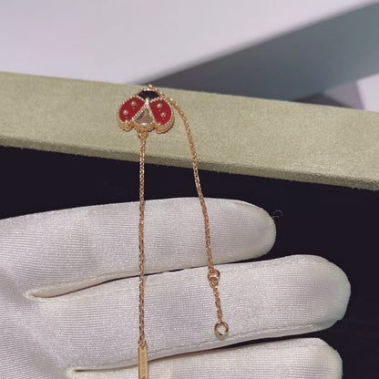 [Amore Jewelry]LUCKY SPRING 1 MOTIF PINK GOLD BRACELET