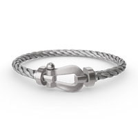 [Amore Jewelry]FORCE LARGE HORSESHOE NO DIAMOND BRACELET SILVER