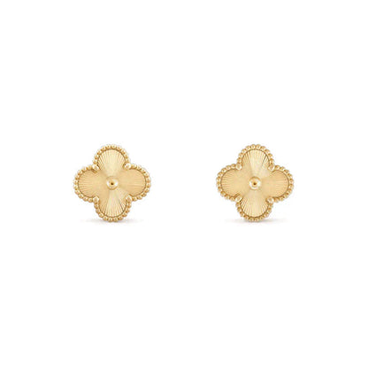 [Amore Jewelry]CLOVER MEDIUM 1 MOTIFS LASER EARRINGS